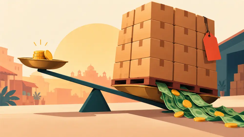 An order summary with product, delivery and total cost rows