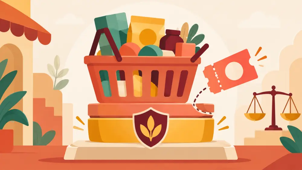 An order summary with product, delivery and total cost rows