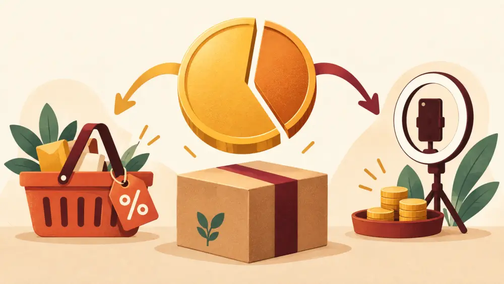 An order summary with product, delivery and total cost rows
