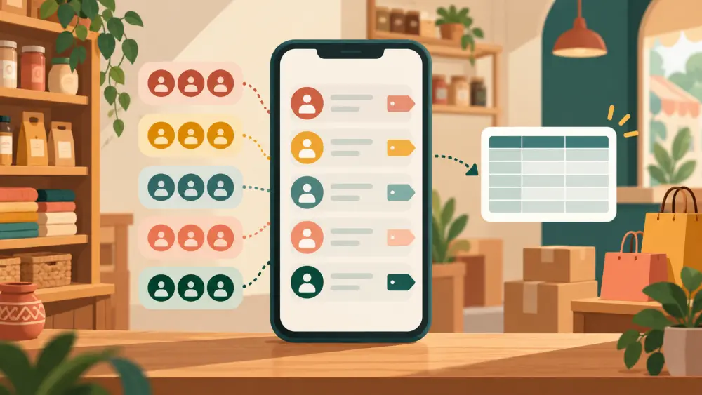 Customer conversations connected to a structured store order