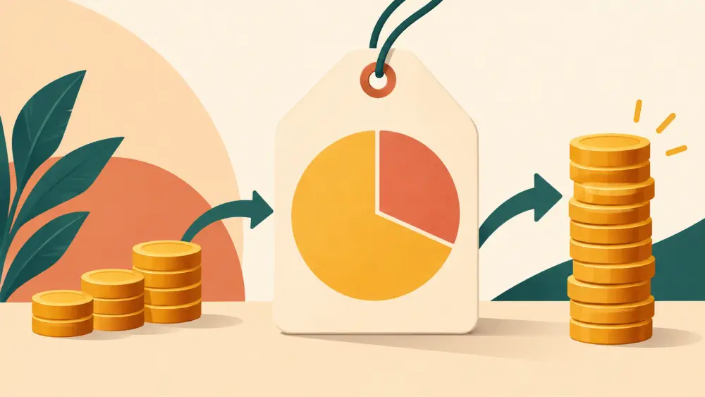An order summary with product, delivery and total cost rows