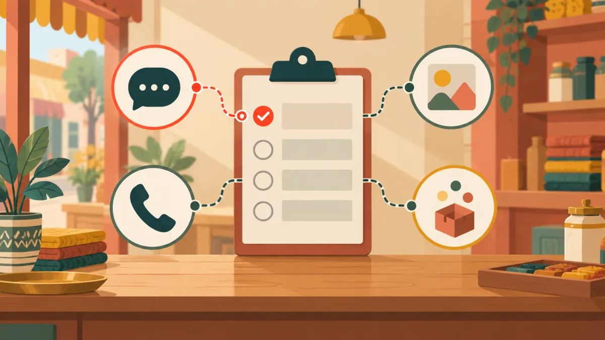 Customer conversations connected to a structured store order
