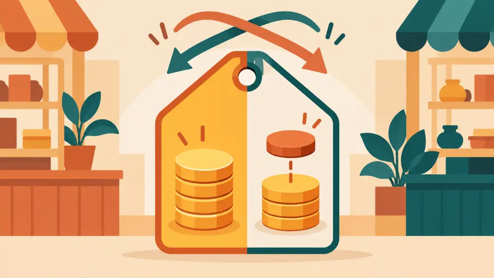 An order summary with product, delivery and total cost rows