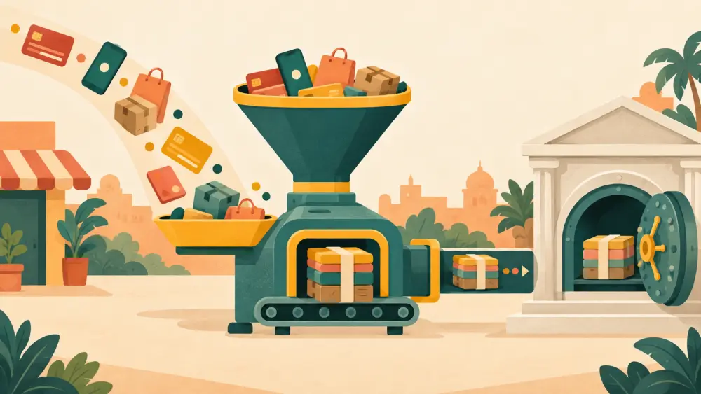 An order summary with product, delivery and total cost rows
